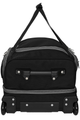 first class carry-on duffel black handle and wheels