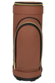 golf bag wine cooler with stopper copper front view