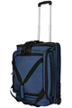 first class carry-on duffel blue front