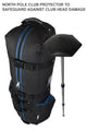 constrictor golf travel bag blue with north pole