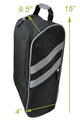 modern golf shoe bag black measurements