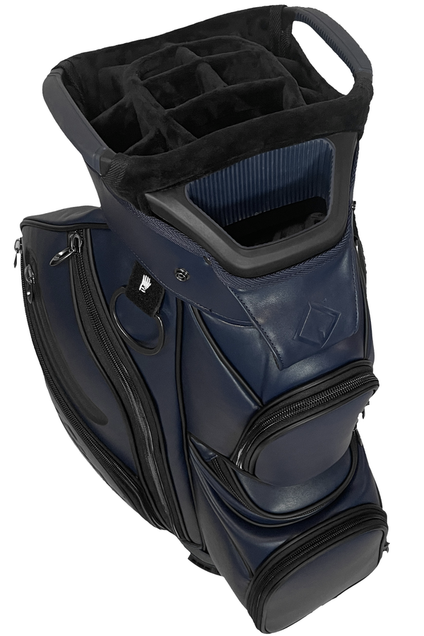 revcore blue cart golf bag by caddydaddy top view