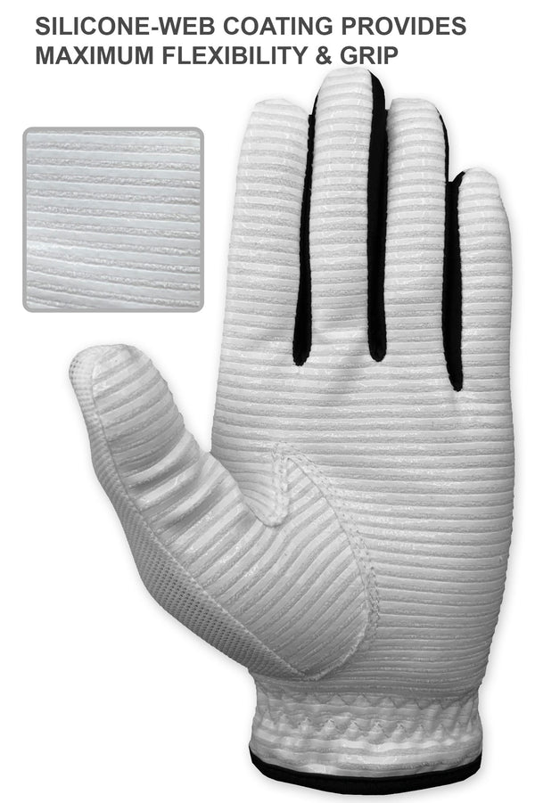 claw pro mens golf glove white inside palm