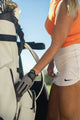 claw womens grey golf glovereaching in bag