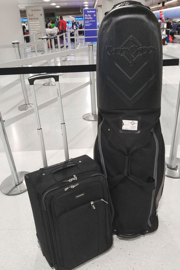 enforcer hard top travel bag case black at airport