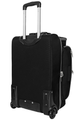 first class carry-on duffel black back view