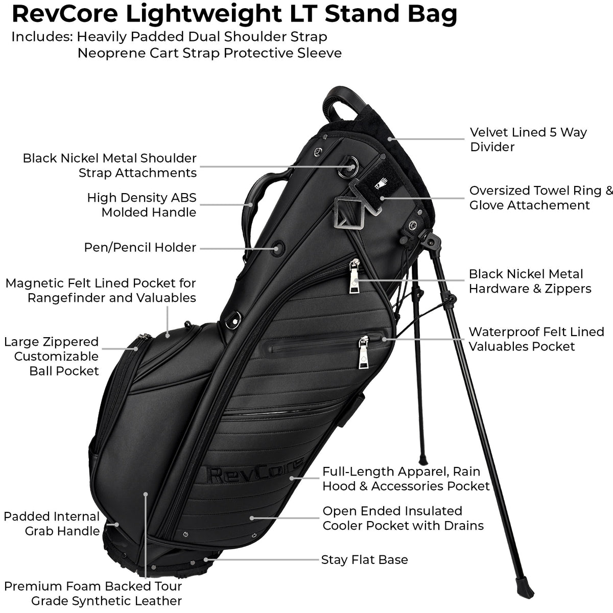 Lux Lightweight Golf Stand Bags by RevCore – CaddyDaddy