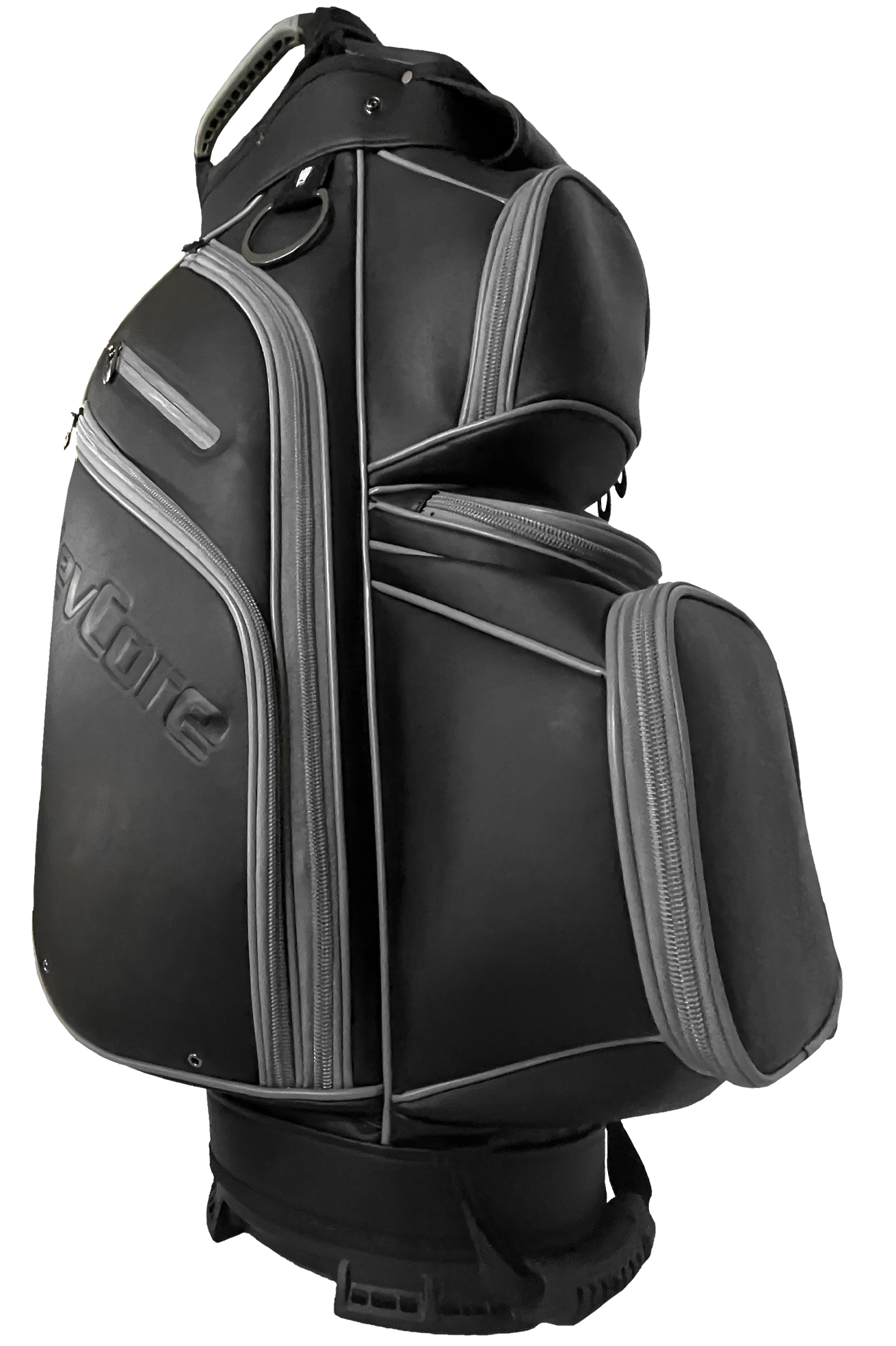 revcore black cart golf bag by caddydaddy bottom view