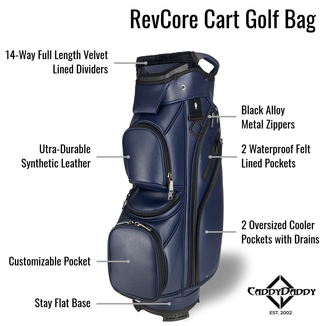 RevCore Golf Cart Bag | 14 Way Divider