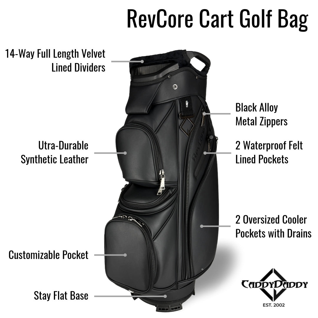 RevCore Golf Cart Bag | 14 Way Divider