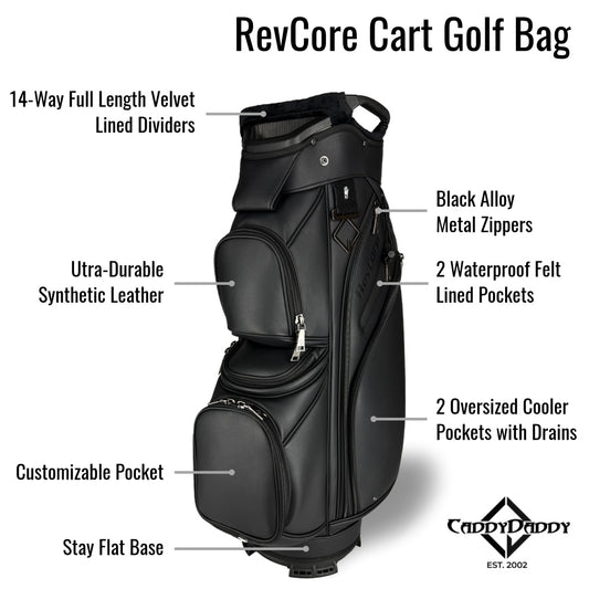 RevCore Golf Cart Bag | 14 Way Divider
