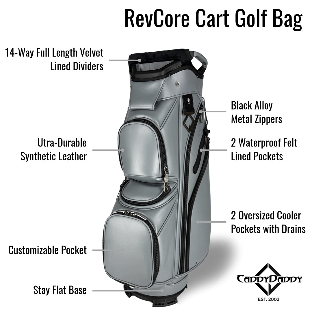 RevCore Golf Cart Bag | 14 Way Divider