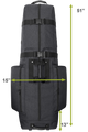 constrictor golf travel bag gunmetal measurements