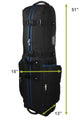 constrictor golf travel bag blue measurements