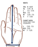 claw max mens golf glove hand measure graphic