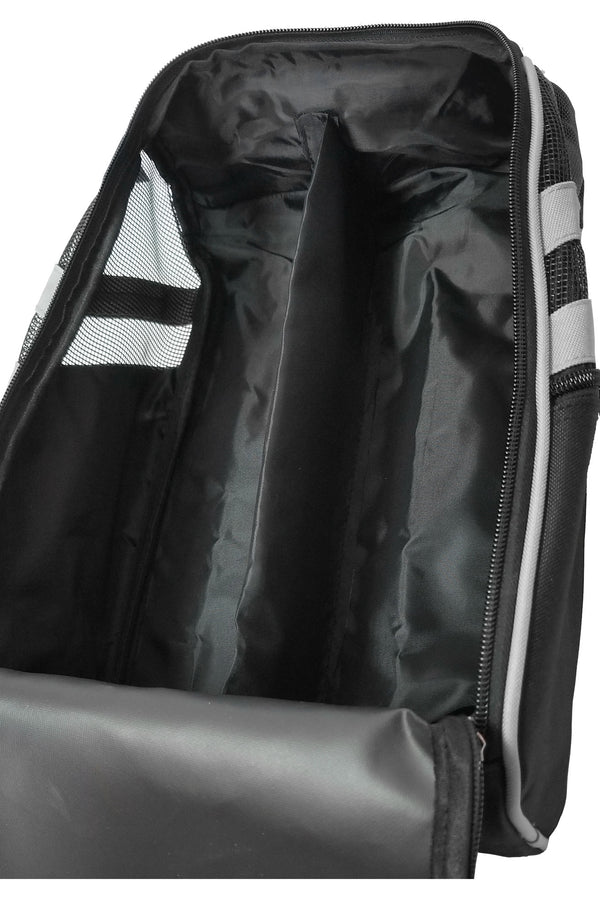 modern golf shoe bag black divider