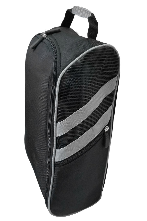 modern golf shoe bag black side image
