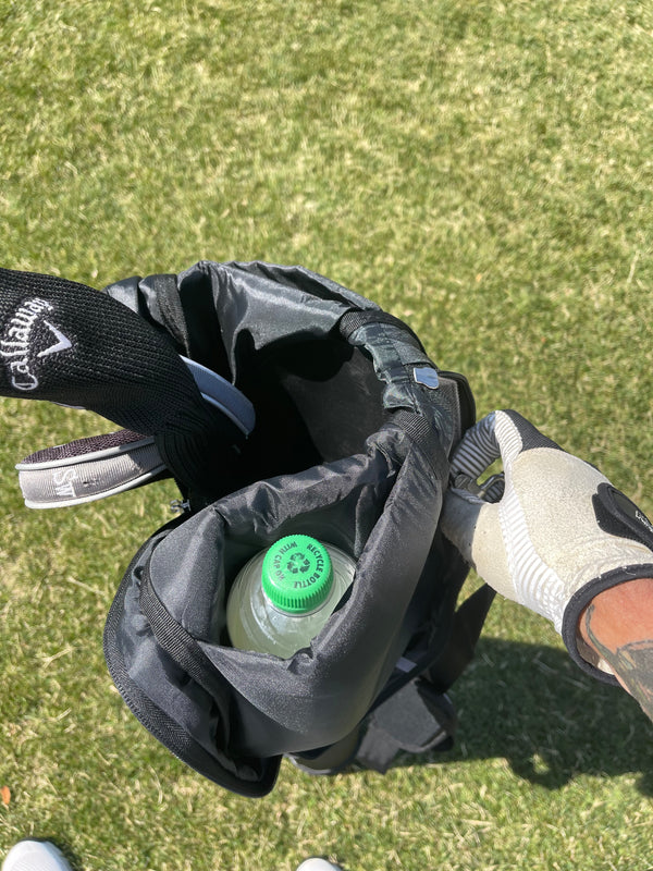 ranger sunday golf bag grey water bottle