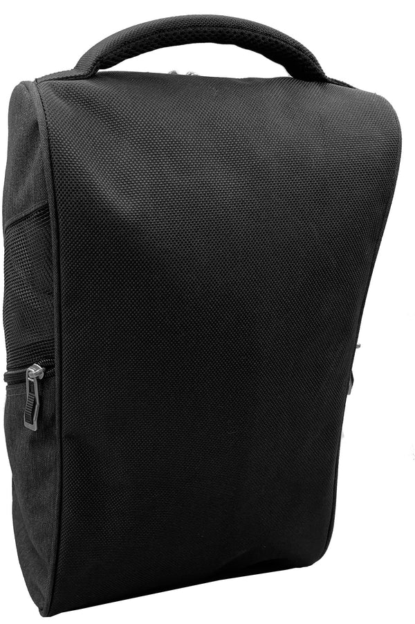 premium golf shoe bag grey back of bag
