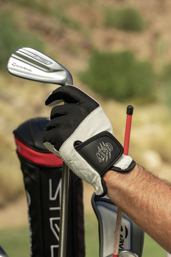 claw max mens golf glove with golf club