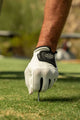 claw pro mens golf glove white close up
