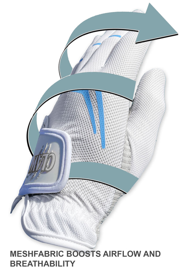claw womens white golf glove breathable