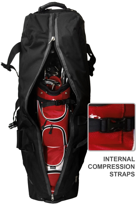interior of golf travel bag