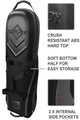 enforcer hard top travel bag case black top and pockets
