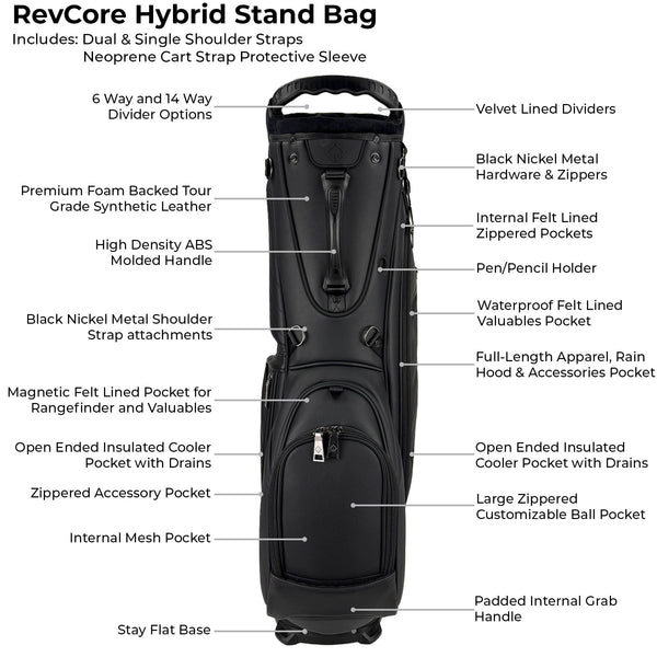 RevCore Hybrid Stand Bag - CaddyDaddy